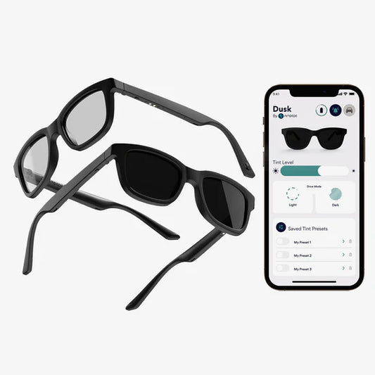 Ampere - Dusk Sunglasses Wayfarer Audio Mirrored Lens